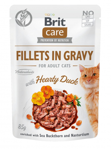 Brit Care Cat - Fillets in Gravy with Hearty Duck 